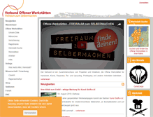 Tablet Screenshot of offene-werkstaetten.org
